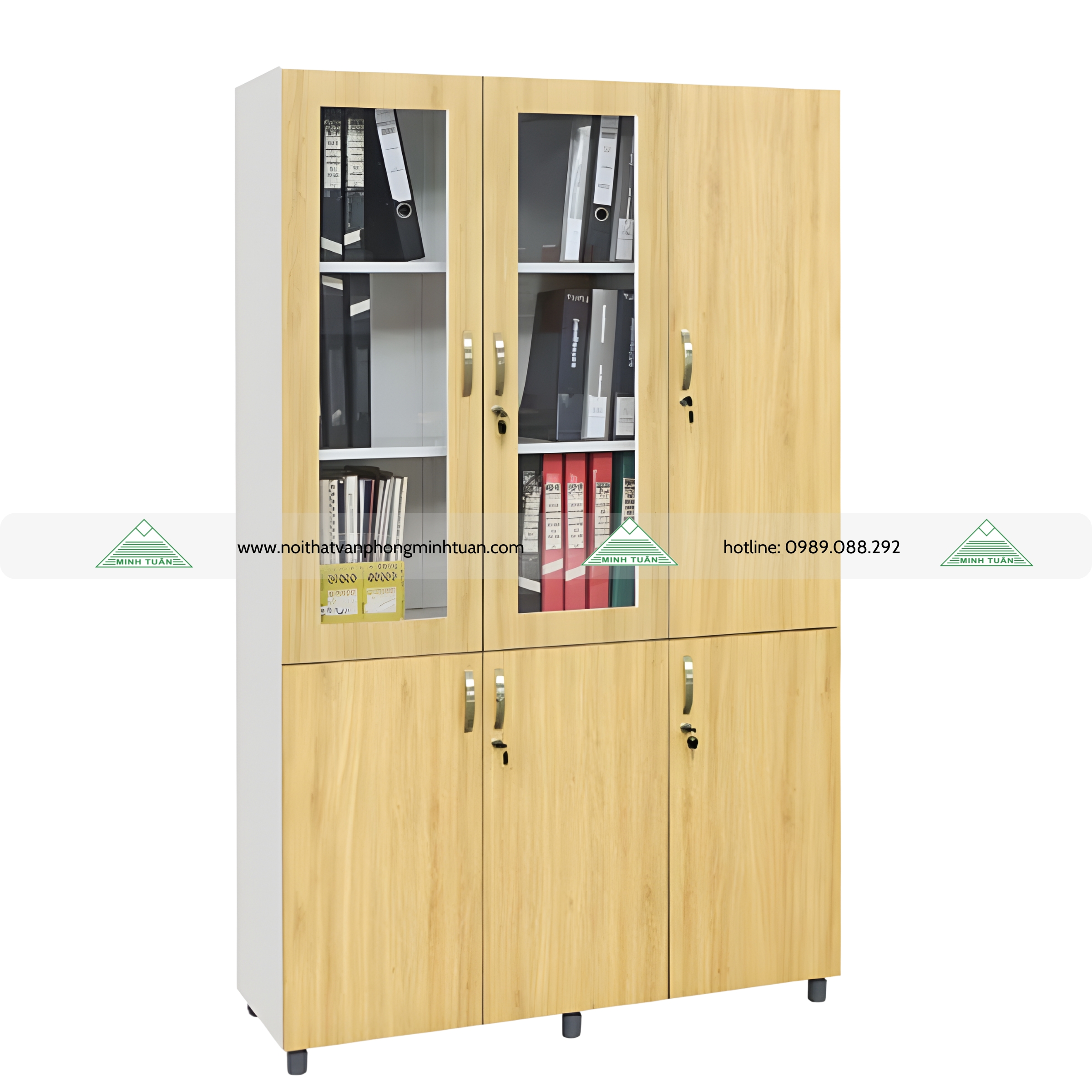 Tủ Sắt Cánh Gỗ TSG04K-3