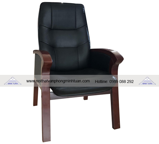 Ghế Họp Chân Gỗ Tự Nhiên GH12