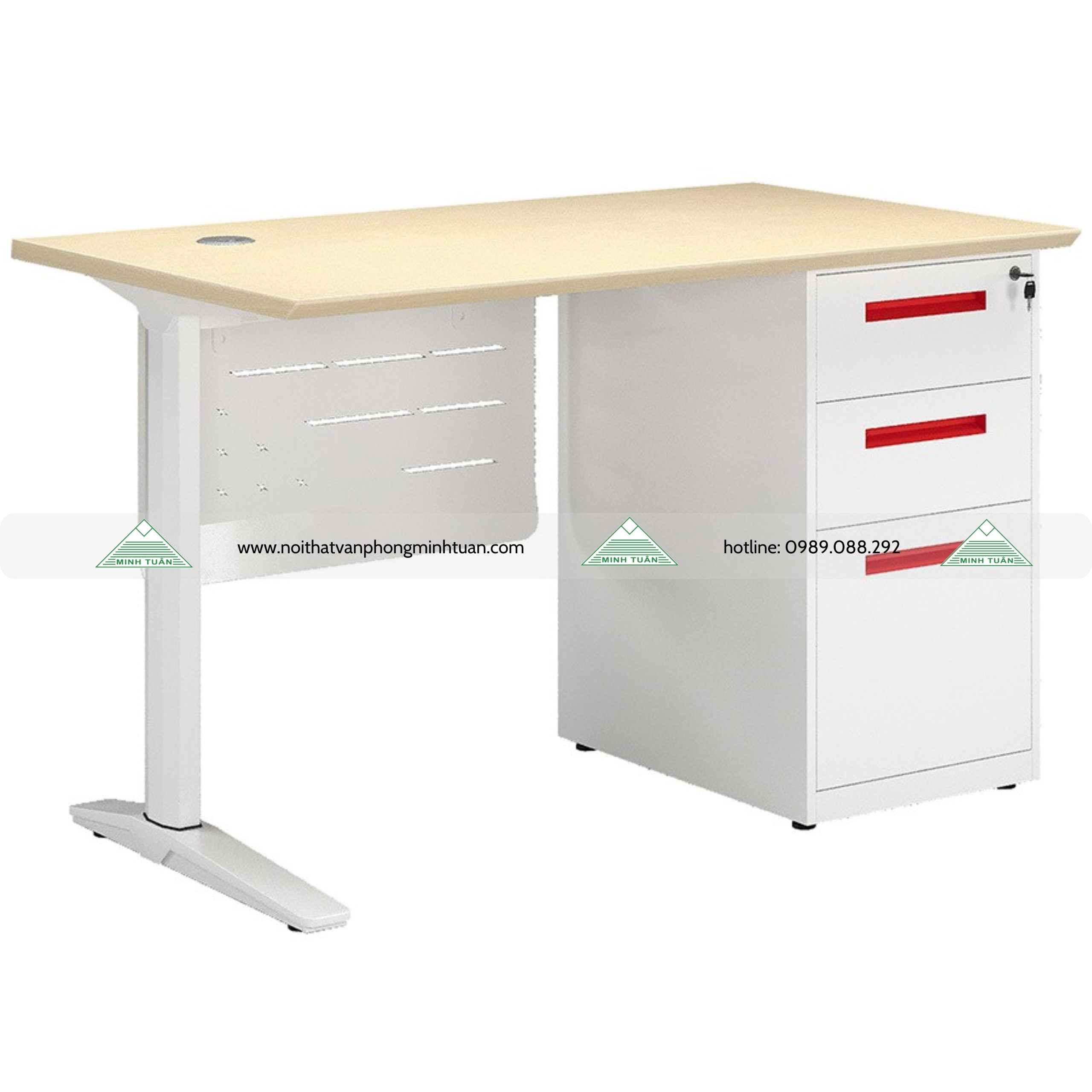 Bàn Làm Việc Chân Sắt UN120SHLCS3
