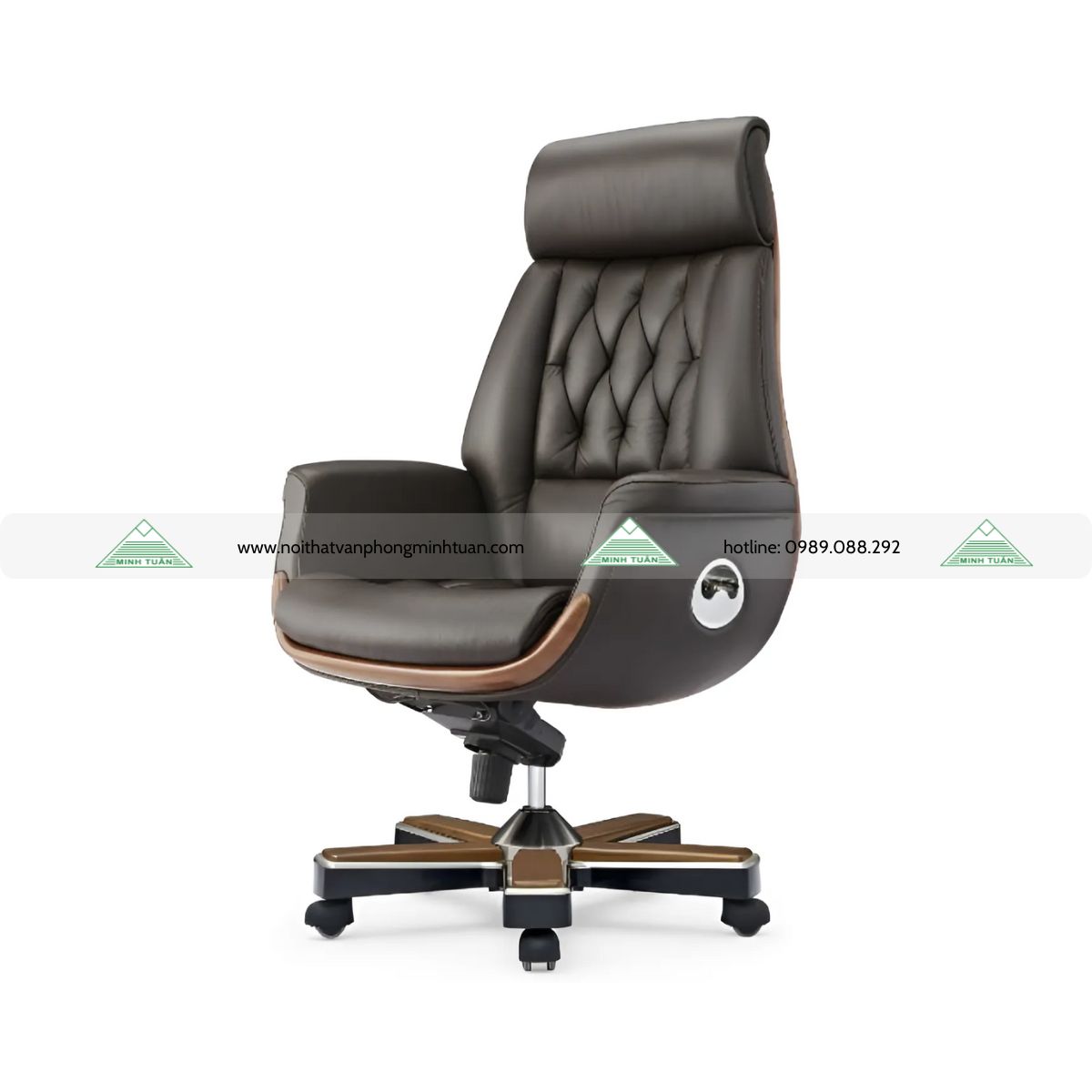 Ghế Xoay Chân Mạ Lưng Trung YS-1505A