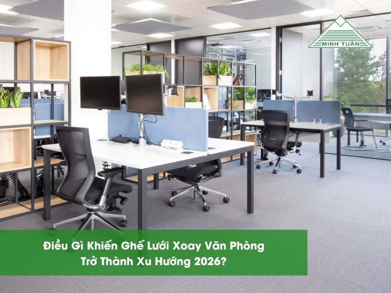 Điều Gì Khiến Ghế Lưới Xoay Văn Phòng Trở Thành Xu Hướng 2026?